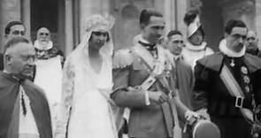 Prince Umberto of Italy and Princess Marie-José of Belgium in the Vatican after Wedding [1930]