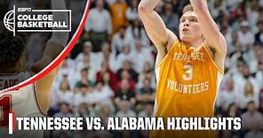 Tennessee Volunteers vs. Alabama Crimson Tide | Full Game Highlights | ESPN College Basketball