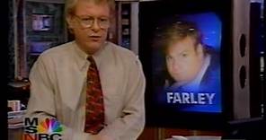 Chris Farley - Death (1997) MSNBC News Report