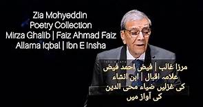 Zia Mohyeddin Poetry Collection | Mirza Ghalib | Faiz Ahmad Faiz | Allama Iqbal | Ibn E Insha