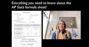 AP Statistics | Final Review | Everything you need to know on the AP Stats formula sheet