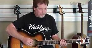 Demo - Washburn EA15ATB, EA15ITB Acoustic/Electric Guitar