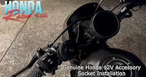 Honda 12V Accessory Socket Installation Guide | Honda Rebel 500