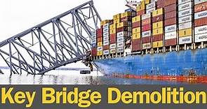 Demolition and Removal of the Francis Scott Key Bridge - MV Dali
