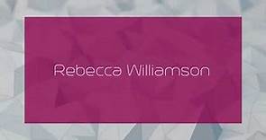 Rebecca Williamson - appearance