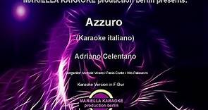 Adriano Celentano Azzuro (Karaoke Version)
