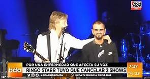 Ringo Starr cancela dos shows por una enfermedad que afecta su voz I A24