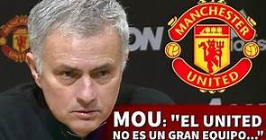 José Mourinho: "El Manchester United no es un gran equipo de fútbol..." | Diario AS