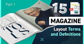 Anatomy of a Magazine Layout Part 1 - 15 Terms and Definitions