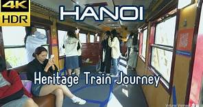 Experience the Hanoi Railway Station Heritage Train Journey in 4K HDR