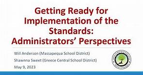 Getting Ready for Implementation of the World Language Standards: Administrators' Perspective