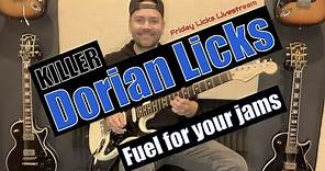 Killer Dorian Blues Licks | Guitar Lesson