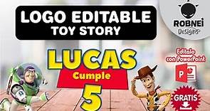 Logo Editable Toy Story GRATIS