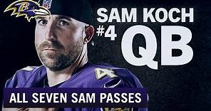 All Seven Sam Koch Pass Completions | Baltimore Ravens