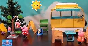 Peppa Pig: Peppa Pig Camping Trip Story with Peppa Pig Happy Family and Friends in NEW Campervan