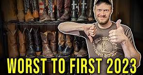 Ranking the Cowboy Boots I Tried in 2023 (Worst to First!)