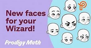Prodigy Math | New faces for your Wizard!