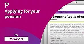 Applying for your pension | Teachers' Pension Scheme