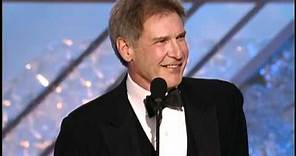 Harrison Ford Receives Cecil B. Demil Award - Golden Globes 2002