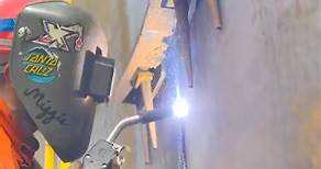 Welding with some dual shield #welder #welding #weld #lincolnelectric #tanking #fluxcore #tanking #foryoupageシ #viralpage #reelsvideos | Edward Welder