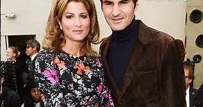 Roger Federer with his wife Mirka Federer