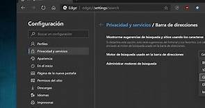 Cómo cambiar el motor de búsqueda en Microsoft Edge