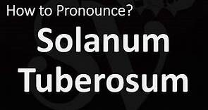 How to Pronounce Solanum Tuberosum? (CORRECTLY)