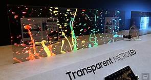 三星在 CES 上首次展示全透明的 micro LED 螢幕