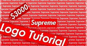 Supreme Box Logo Tutorial (In Photoshop)