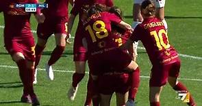 Emilie Haavi controlla e sgancia un destro potentissimo dal limite, è rete | Roma vs Milan | Serie A Calcio Femminile
