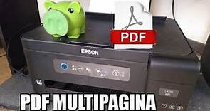 Como hacer un PDF de varias páginas en la Epson L4150