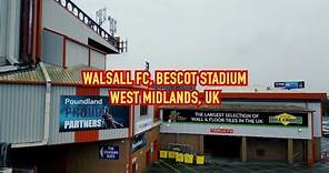Bescot Stadium, Walsall Town, England, UK, Drone footage (4K)