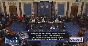 U.S. Senate CONFIRMS Judge Ketanji Brown Jackson to the U.S. Supreme Court