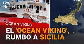 ITALIA permite el desembarco en SICILIA de los 572 migrantes a bordo del 'OCEAN VIKING' | RTVE