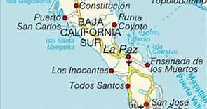 mapa de Baja California Sur