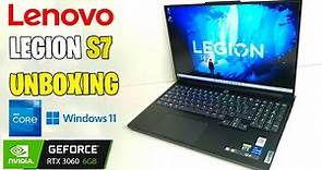 Lenovo LEGION S7 en Perú: Unboxing Laptop Gamer con RTX 3060 y Core i7 12Gen