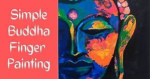 Colorful Buddha Finger Painting Tutorial