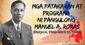 Q3 AP6-Episode 4 Mga Patakaran at Programa ni Pangulong Manuel Roxas | #ap6 #philippines #history