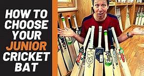 How To Choose The RIGHT Junior Cricket Bat