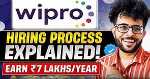 WIPRO Hiring Process Explained (ON & OFF Campus | WIPRO NTH | WILP | SIM ) | Upto 7 LPA 🤑✅