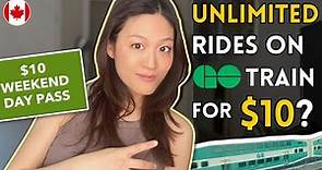 Get the GO Transit Weekend & Holiday pass for your next VACATION! (price and how to buy)