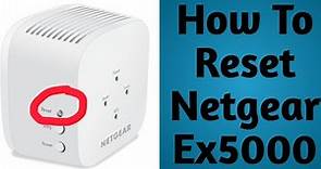 How to reset Netgear Extender Ex5000 | Reset Any Netgear Wifi Extender This Way | Devicessetup