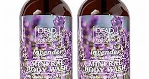 Dead Sea Collection Lavender Body Wash - with Dead Sea Minerals and Lavender Oil - Gentle Cleanses and Moisturizes Skin - Pack of 2 (67.6 fl. oz)
