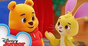 Playdate with Winnie the Pooh | Rabbit and the Chalk 🐰| Episode 10 | @disneyjunior