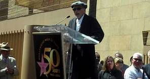 Dennis Hopper receives his star on the Hollywood Walk of Fame