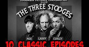 Three HOURS of Classic THREE STOOGES - 10 classic EPISODES!