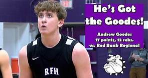 Rumson-Fair Haven 51 Red Bank Regional 38 | HS Boys Basketball | Andrew Goodes 17 points 12 rebounds