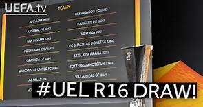 2020/21 UEFA Europa League Round of 16 draw