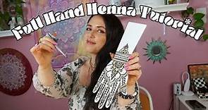 Full Hand Henna Design Tutorial for Beginners & Intermediate Henna Artists
