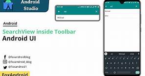 How to Add Search View in Toolbar in Android Studio | SearchView on Toolbar | Actionbar